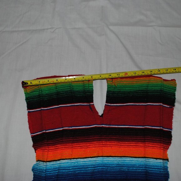 Child Size Mexican Serape Poncho - Picture 7 of 8